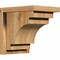 Ekena Millwork Mediterranean Rough Sawn Corbel w/Backplate, Western Red Cedar, 8"W x 10"D x 10"H COR08X10X10MED01RWR - alternate 1